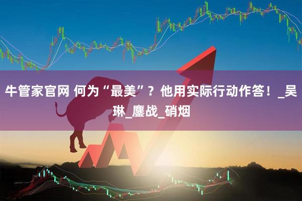 牛管家官网 何为“最美”？他用实际行动作答！_吴琳_鏖战_硝烟